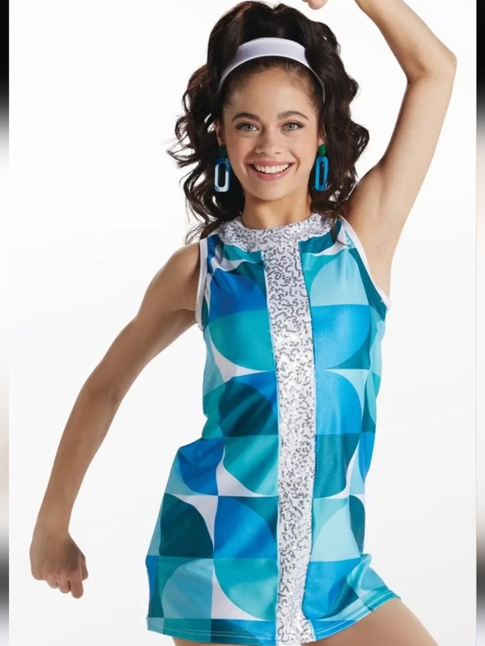 Weissman Teal & Blue Geometric costume